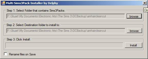 sims 3 clean pack installer
